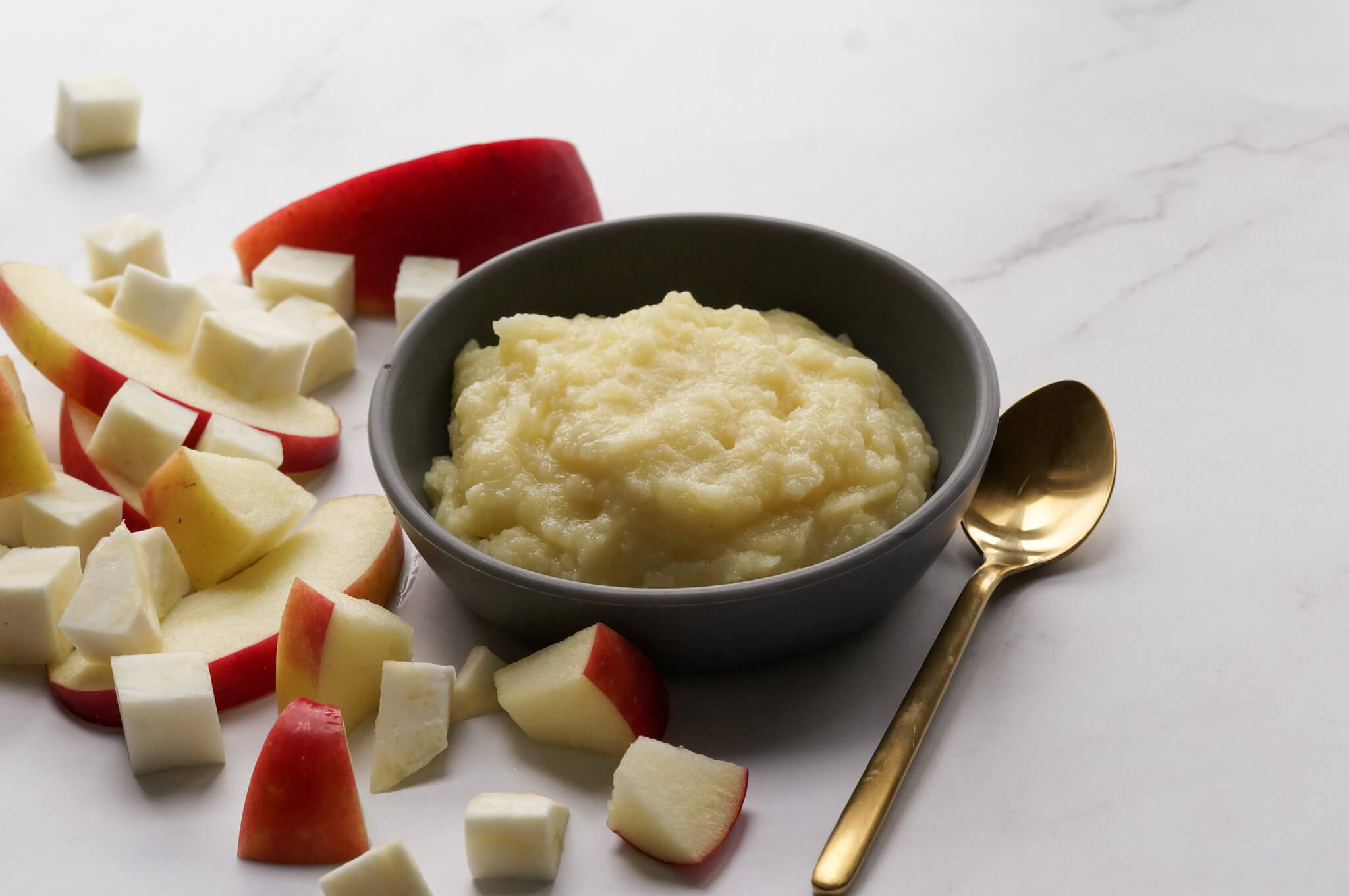 Babyhapje pasinaak met knolselderij